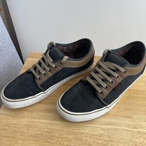 Vans Chukka Low Leather Black Brown Men’s Size 10 Casual Shoes